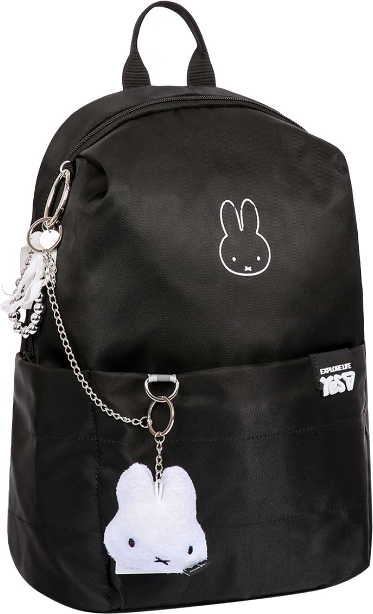 Рюкзак школьный YES T-105M Miffy Black&White (550314)